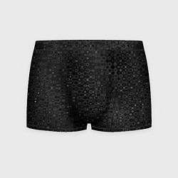 Мужские трусы Чёрный текстурный с узором