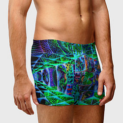 Трусы-боксеры мужские Психоделика узор кислотный, цвет: 3D-принт — фото 2