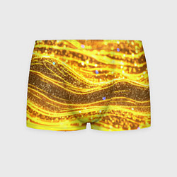 Мужские трусы Золотые блестящие волны