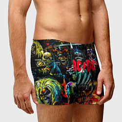 Трусы-боксеры мужские ACDC рок монстры, цвет: 3D-принт — фото 2