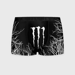 Трусы-боксеры мужские Monster energy лес, цвет: 3D-принт