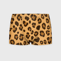 Трусы-боксеры мужские Коричневые пятна леопарда, цвет: 3D-принт