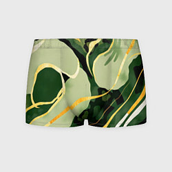 Мужские трусы Зеленый природный паттерн
