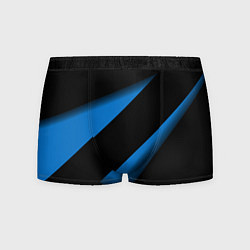 Трусы-боксеры мужские Color blue black line, цвет: 3D-принт