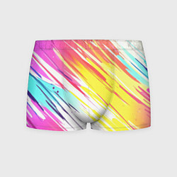 Мужские трусы Брызги краски на белом фоне