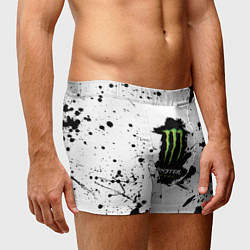 Трусы-боксеры мужские Monster energy брызги красок, цвет: 3D-принт — фото 2