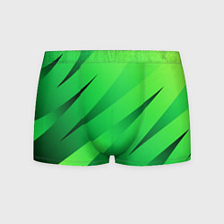 Трусы-боксеры мужские Сочный зелёный абстрактные полосы, цвет: 3D-принт