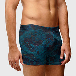 Трусы-боксеры мужские Черно-синий бетон, цвет: 3D-принт — фото 2
