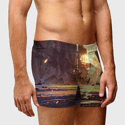 Трусы-боксеры мужские Аниме под солнцем, цвет: 3D-принт — фото 2