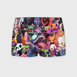 Трусы-боксеры мужские Страшилки, цвет: 3D-принт