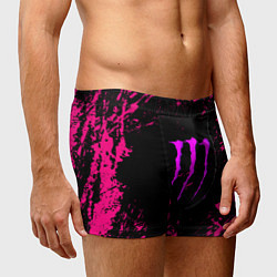 Трусы-боксеры мужские Monster energy неоновые краски лого, цвет: 3D-принт — фото 2