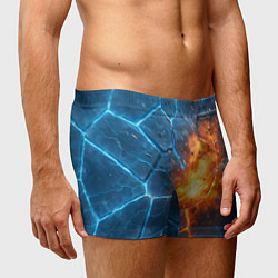 Трусы-боксеры мужские Взрыв из объемных плит, цвет: 3D-принт — фото 2