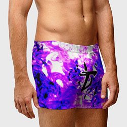 Трусы-боксеры мужские Doom неоновый огонь лого, цвет: 3D-принт — фото 2