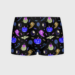 Мужские трусы Halloween blue black pumpkin