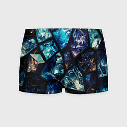 Трусы-боксеры мужские Текстура драгоценных камней, цвет: 3D-принт