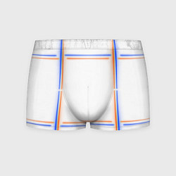 Трусы-боксеры мужские Neon white orange blue, цвет: 3D-принт