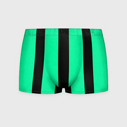 Трусы-боксеры мужские Color turquoise black line, цвет: 3D-принт