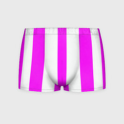 Трусы-боксеры мужские Color white pink lines, цвет: 3D-принт
