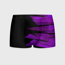 Трусы-боксеры мужские Color purple black stripes, цвет: 3D-принт
