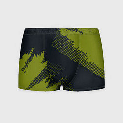 Мужские трусы Абстрактная текстура в зеленом