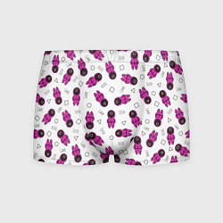 Трусы-боксеры мужские Персонажи корейского сериала игра в кальмара, цвет: 3D-принт