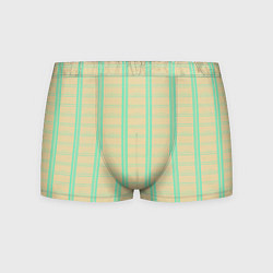 Мужские трусы Color beige cage blue stripes