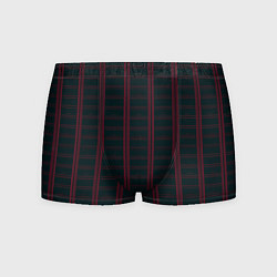 Мужские трусы Color dark cage red stripes