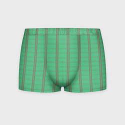 Мужские трусы Color green cage brown stripes