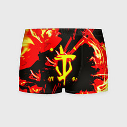 Мужские трусы Doom огненный