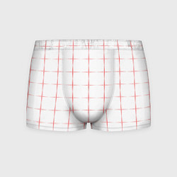 Трусы-боксеры мужские Color white red crosses, цвет: 3D-принт