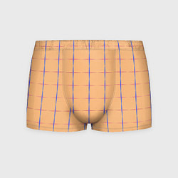 Трусы-боксеры мужские Color beige blue cross, цвет: 3D-принт