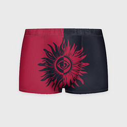 Трусы-боксеры мужские Солнце красно-синее, цвет: 3D-принт