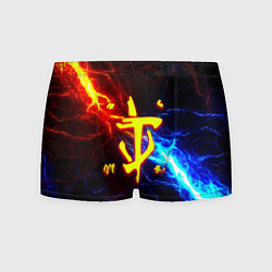Трусы-боксеры мужские Doom шторм с молниями, цвет: 3D-принт