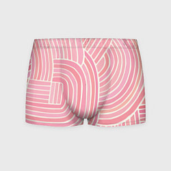 Трусы-боксеры мужские Абстрактный узор розовый, цвет: 3D-принт