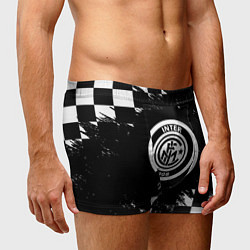 Трусы-боксеры мужские Inter клетка краски, цвет: 3D-принт — фото 2