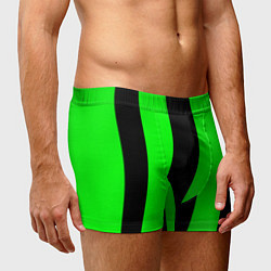 Трусы-боксеры мужские Color black green, цвет: 3D-принт — фото 2