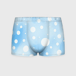 Трусы-боксеры мужские Белые круги на голубом фоне, AI, цвет: 3D-принт