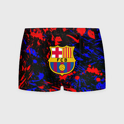 Трусы-боксеры мужские Барселона абстрактные краски, цвет: 3D-принт