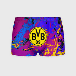 Трусы-боксеры мужские Borussia абстрактные краски, цвет: 3D-принт