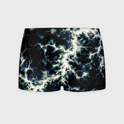 Трусы-боксеры мужские Чёрно-синий разряд абстракция, цвет: 3D-принт