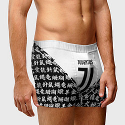 Трусы-боксеры мужские Juventus символы китайские, цвет: 3D-принт — фото 2