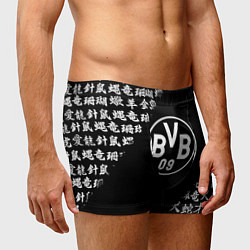 Трусы-боксеры мужские Borussia китайские символы текстура, цвет: 3D-принт — фото 2
