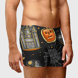 Трусы-боксеры мужские Атмосфера хэллоуина, цвет: 3D-принт — фото 2