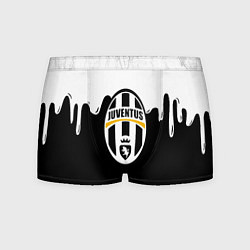 Трусы-боксеры мужские Juventus капли красок, цвет: 3D-принт