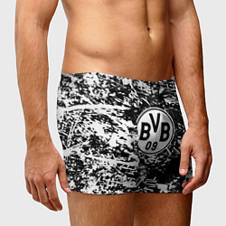Трусы-боксеры мужские Боруссиа белые краски, цвет: 3D-принт — фото 2