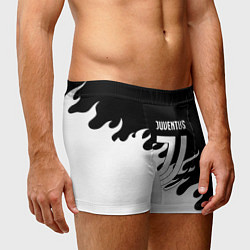 Трусы-боксеры мужские Ювентус огонь текстура, цвет: 3D-принт — фото 2