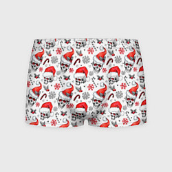 Мужские трусы Новогодние черепа
