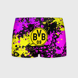 Трусы-боксеры мужские Borussia абстрактные краски текстура, цвет: 3D-принт