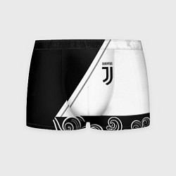 Трусы-боксеры мужские Ювентус геометрия полосы текстура, цвет: 3D-принт