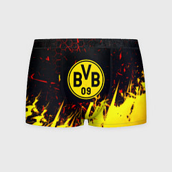 Трусы-боксеры мужские Borussia краски соты, цвет: 3D-принт